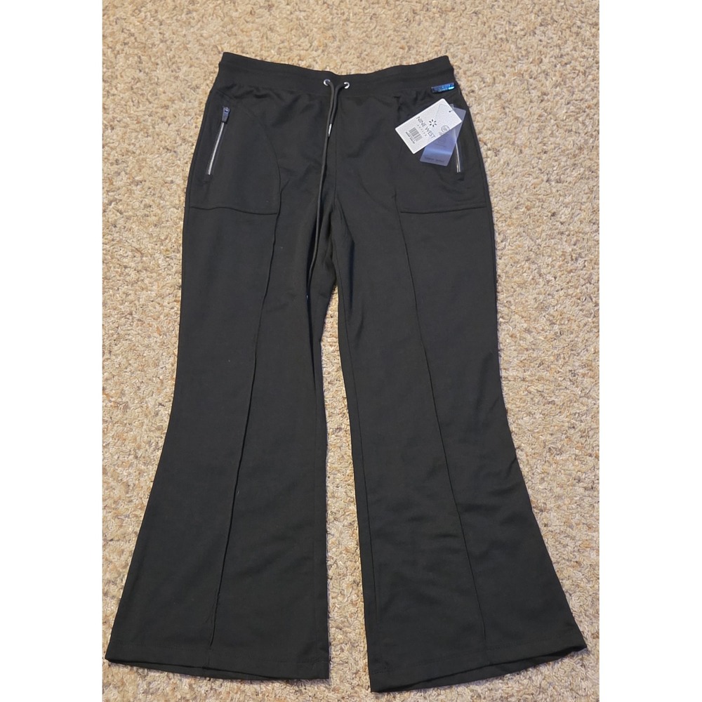 NWT Nine West Active Elastic‎ Waistband Sweatpants Women's Size Large Black